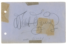Large Walt Disney Autograph